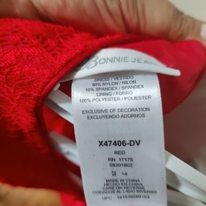 Red Bonnie Jean dress